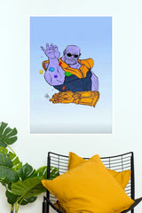 Infinity Stones Cosmic Titan Cartoon Wall Poster | Poster Velley (Hollywood Poster)