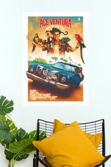 Ace Ventura Pet Detective Movie Poster – Retro Comedy Wall Art | Poster Velley (Hollywood Poster)