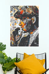 Luxury Watch & Fashion Magazine Collage Wall Poster – Vintage Editorial Canvas Art   (Hollywood Poster)