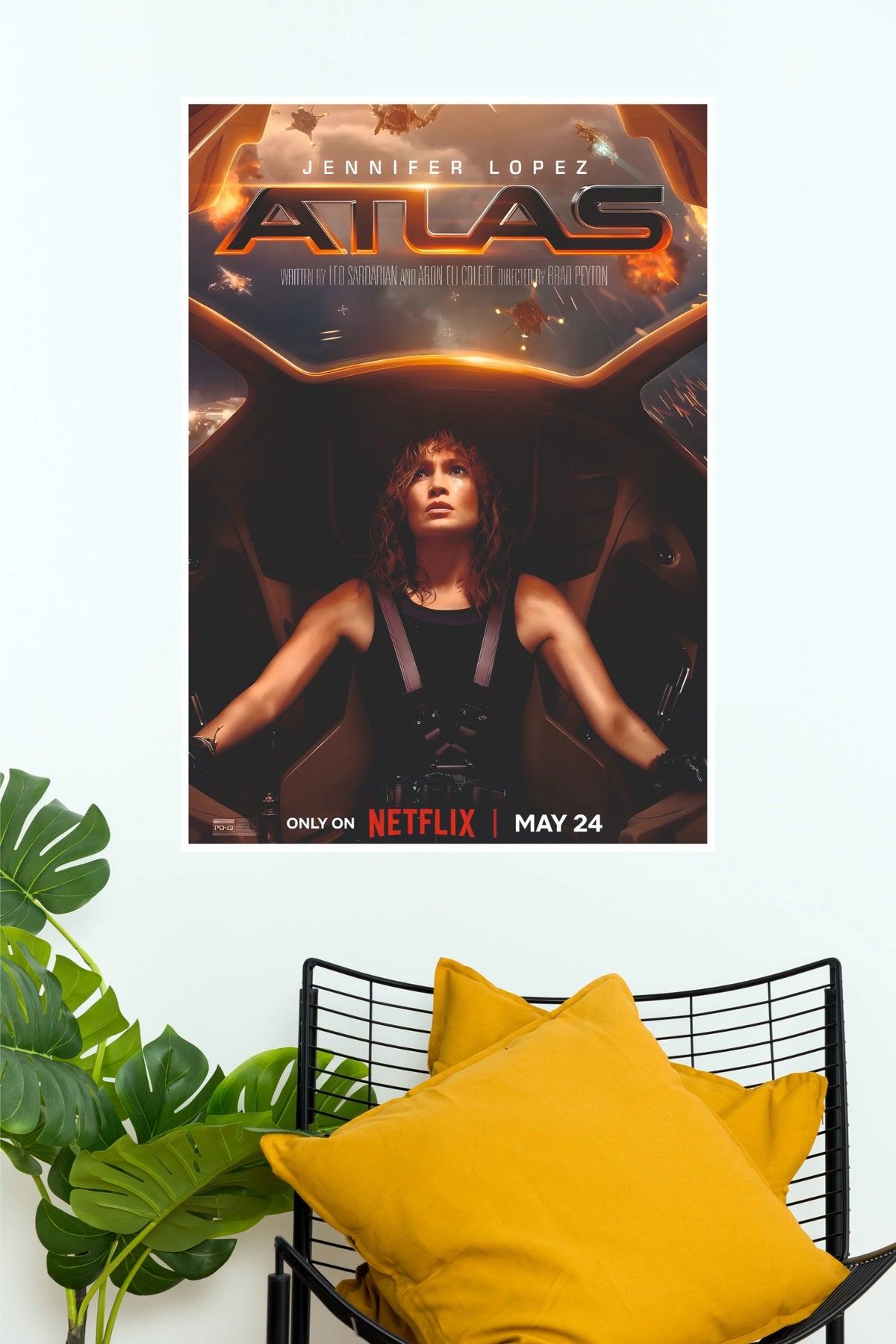 Atlas Sci-Fi Movie Poster – Futuristic Space Adventure Wall Art  (Hollywood Poster)