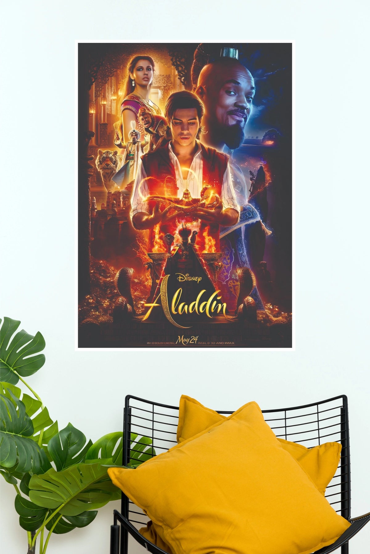 Aladdin Movie Poster – Magical Arabian Fantasy Adventure Wall Art  (Hollywood Poster)