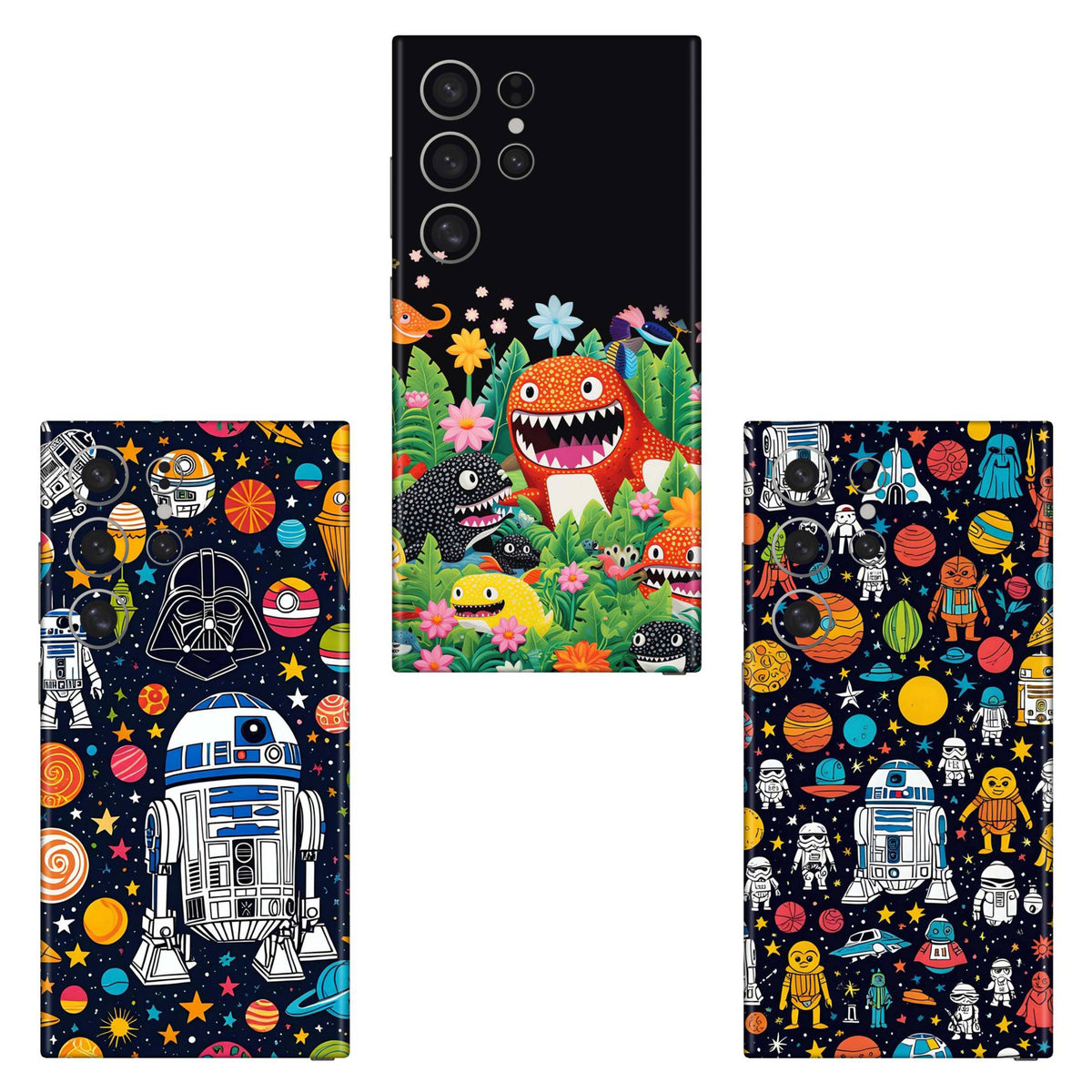 Combo 117 Mobile Skin Pack Of 3 Combo