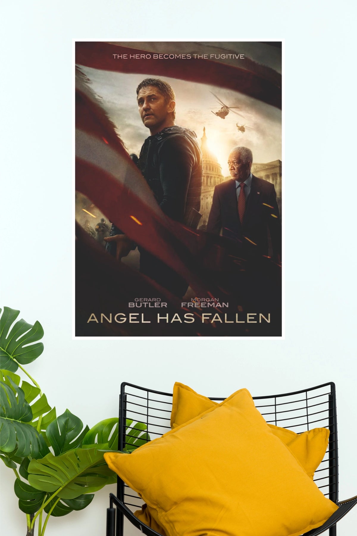Angel Has Fallen Movie Poster – Action Thriller Hollywood Wall Art  (Hollywood Poster)