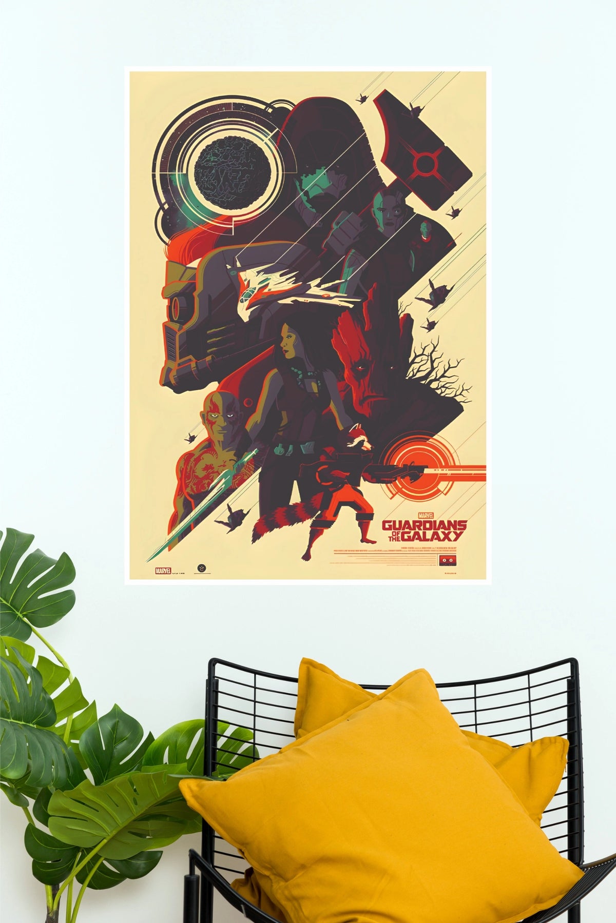 Guardians of the Galaxy Marvel Poster | Retro Superhero Movie Wall Art (Hollywood Poster)