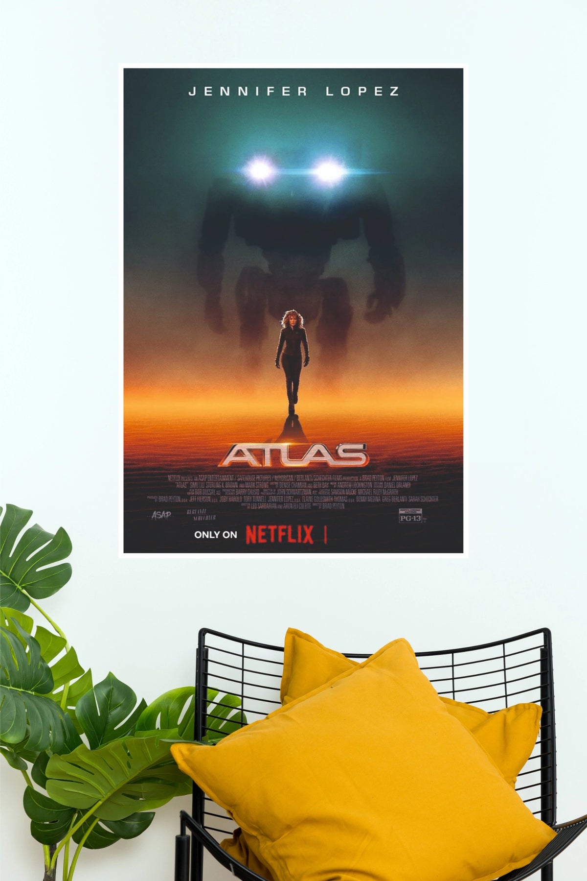 Atlas Movie Poster | Jennifer Lopez Sci-Fi Action Wall Art (Hollywood  Poster)