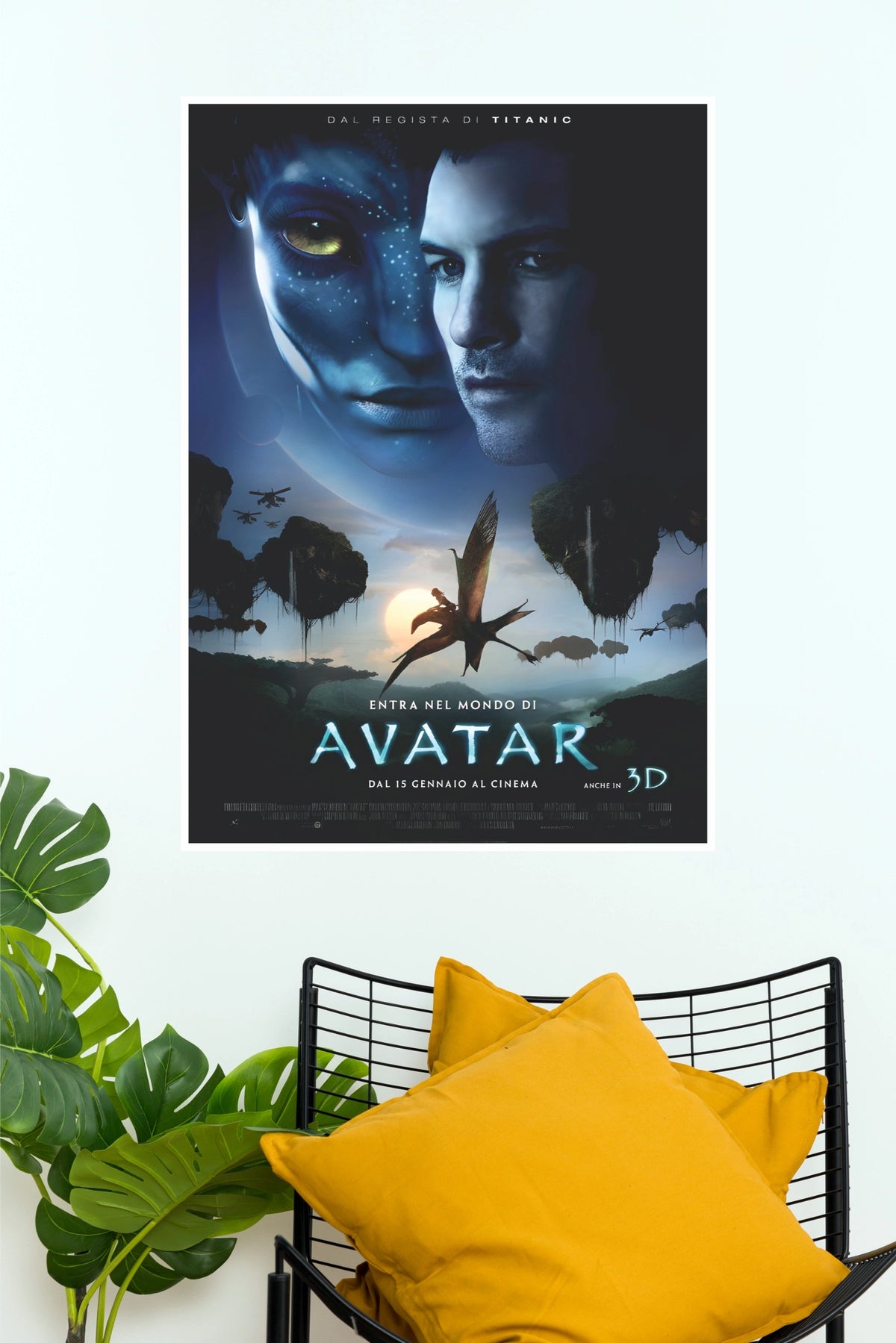 Avatar Movie Poster | Hollywood Sci-Fi Wall Poster | Jake & Neytiri Fantasy Art  (Hollywood  Poster)