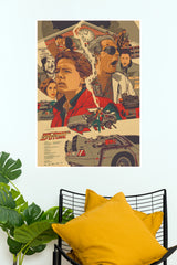 Back to the Future Movie Poster | Retro Time Travel & DeLorean Wall Art (Hollywood  Poster)