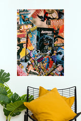 Batman The Legend Reborn Comic Poster | Vintage DC Comics Wall Art | Paper Poster (Hollywood  Poster)