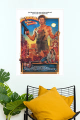 Big Trouble in Little China Movie Poster | Retro Vintage Hollywood Wall Art  (Hollywood  Poster)