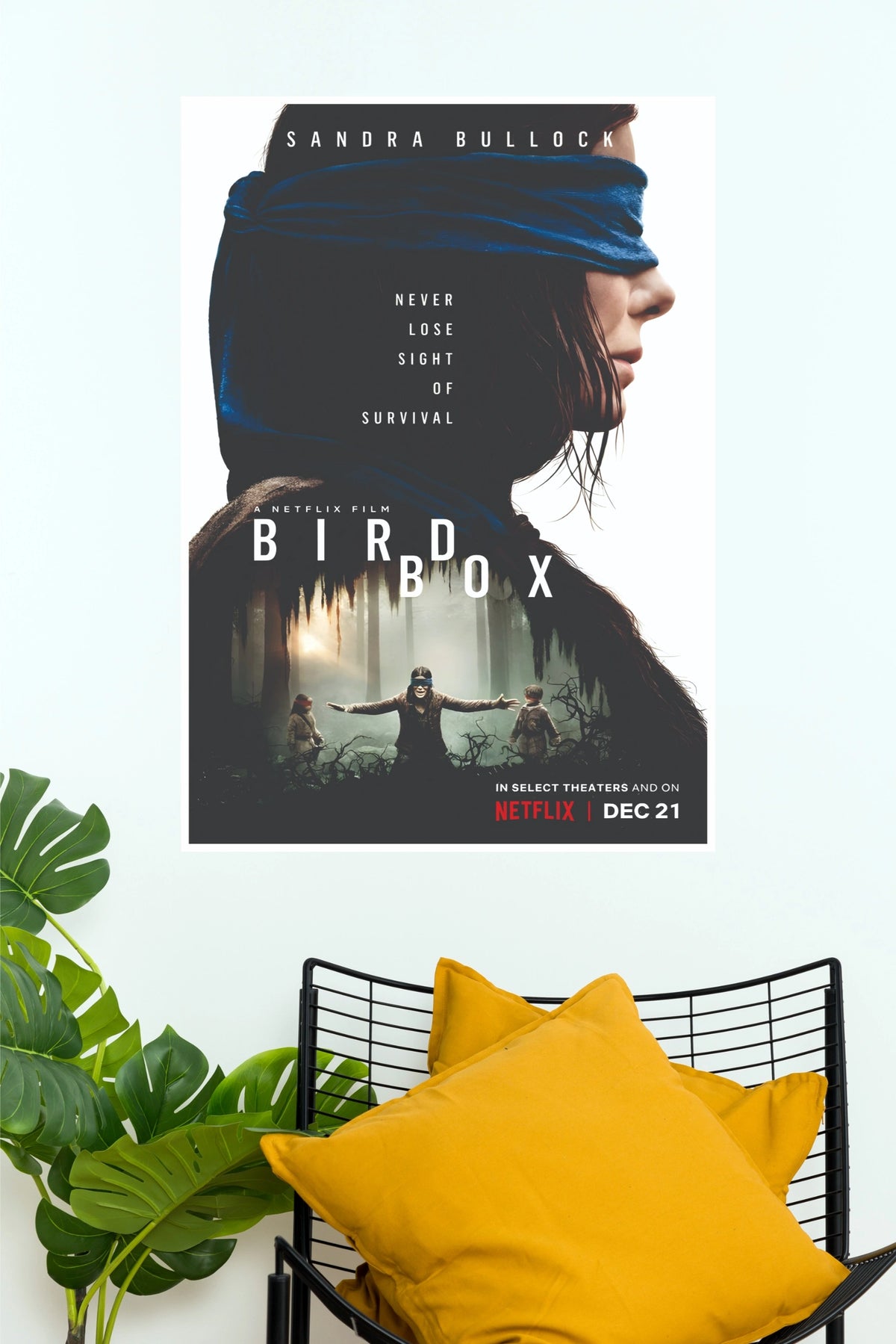 Bird Box Movie Poster | Sandra Bullock Netflix Thriller Wall Art  (Hollywood  Poster)