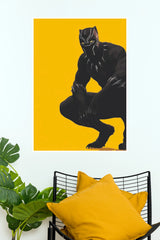Black Panther Wall Poster | Marvel Superhero Art | Black Panther Room Decor  (Hollywood  Poster)