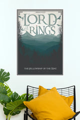 The Lord of the Rings – Fellowship of the Ring Minimalist Fantasy Wall Poster | Poster Velley  (Hollywood  Poster)