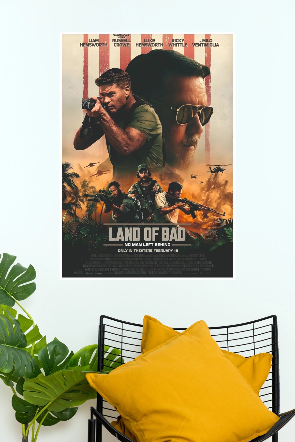 Land of Bad – Liam Hemsworth Action War Movie Wall Poster | Poster Velley   (Hollywood  Poster)