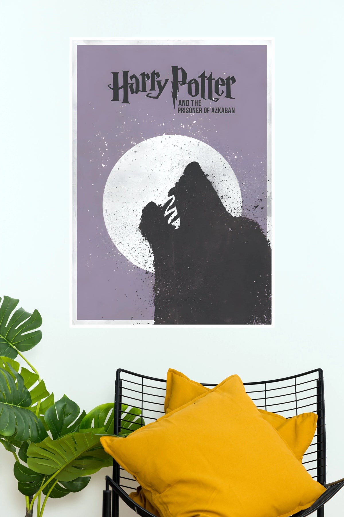 Harry Potter Prisoner of Azkaban Moon & Wolf Wall Poster – Magical Fantasy Canvas Poster  (Hollywood  Poster)