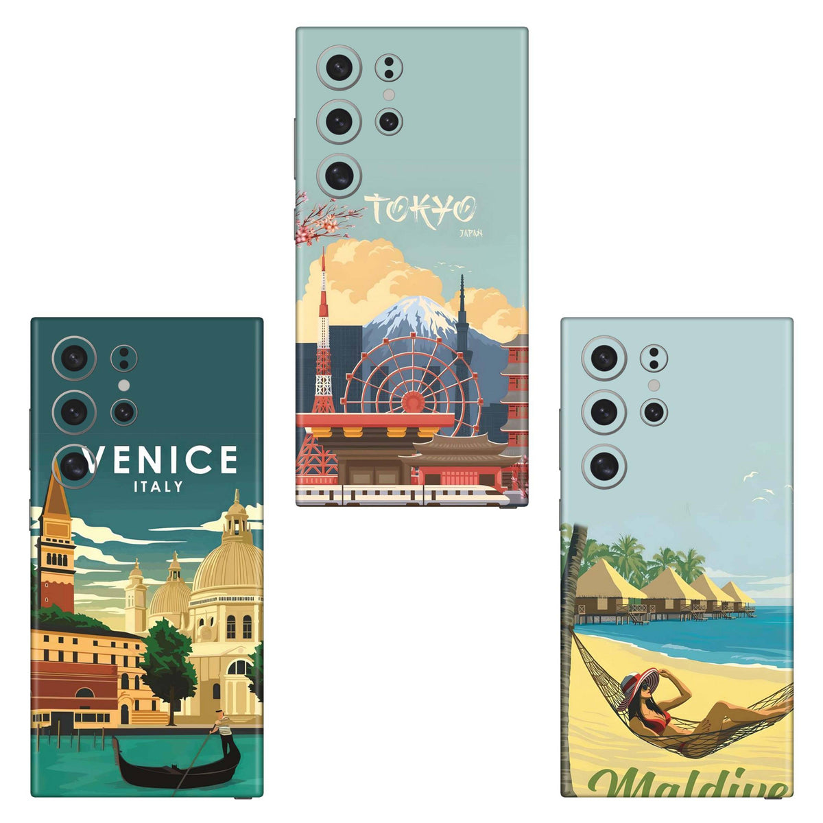 Combo 122 Mobile Skin Pack Of 3 Combo