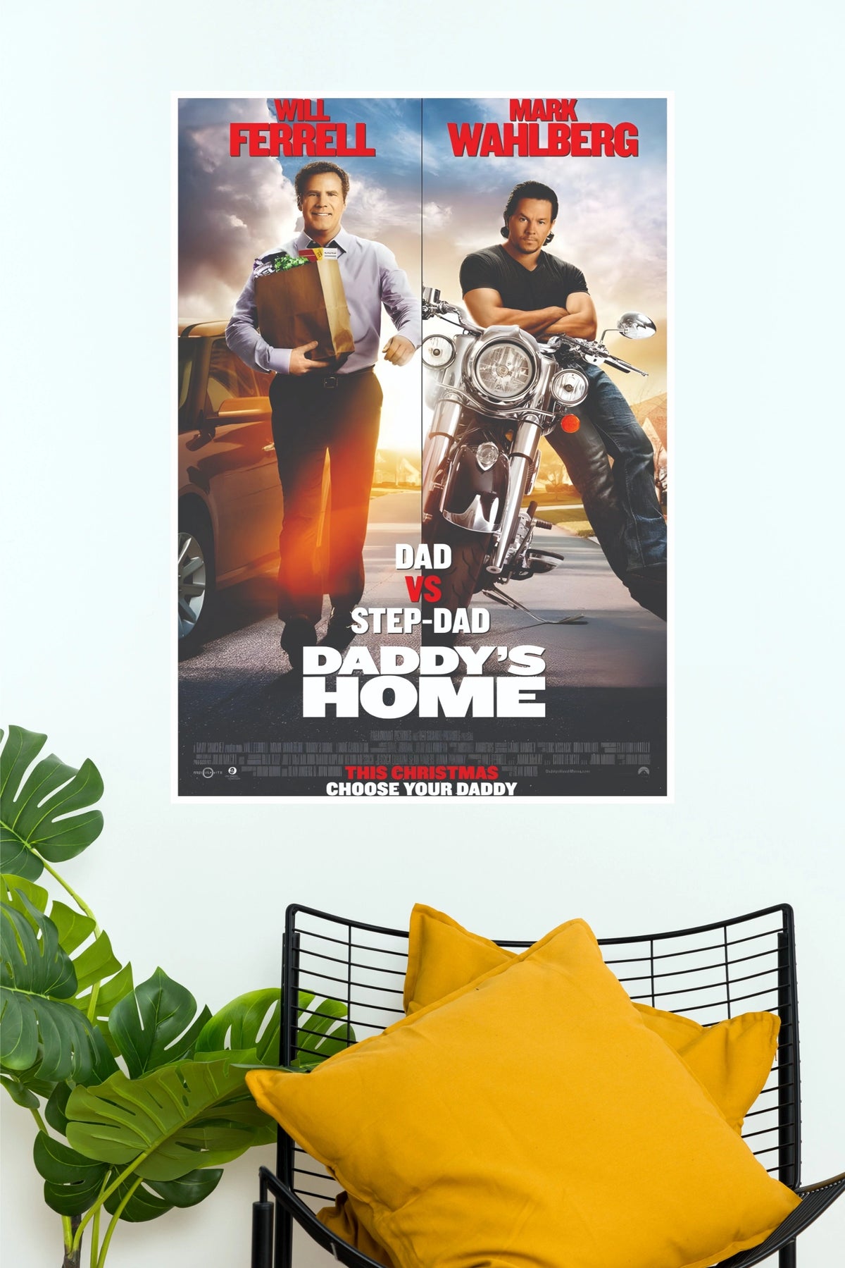 Daddy's Home Movie Poster – Will Ferrell & Mark Wahlberg Comedy Wall Art  (Hollywood Poster)