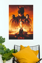 The Batman Movie Poster – Dark Knight Gotham City Action Wall Art (Hollywood Poster)