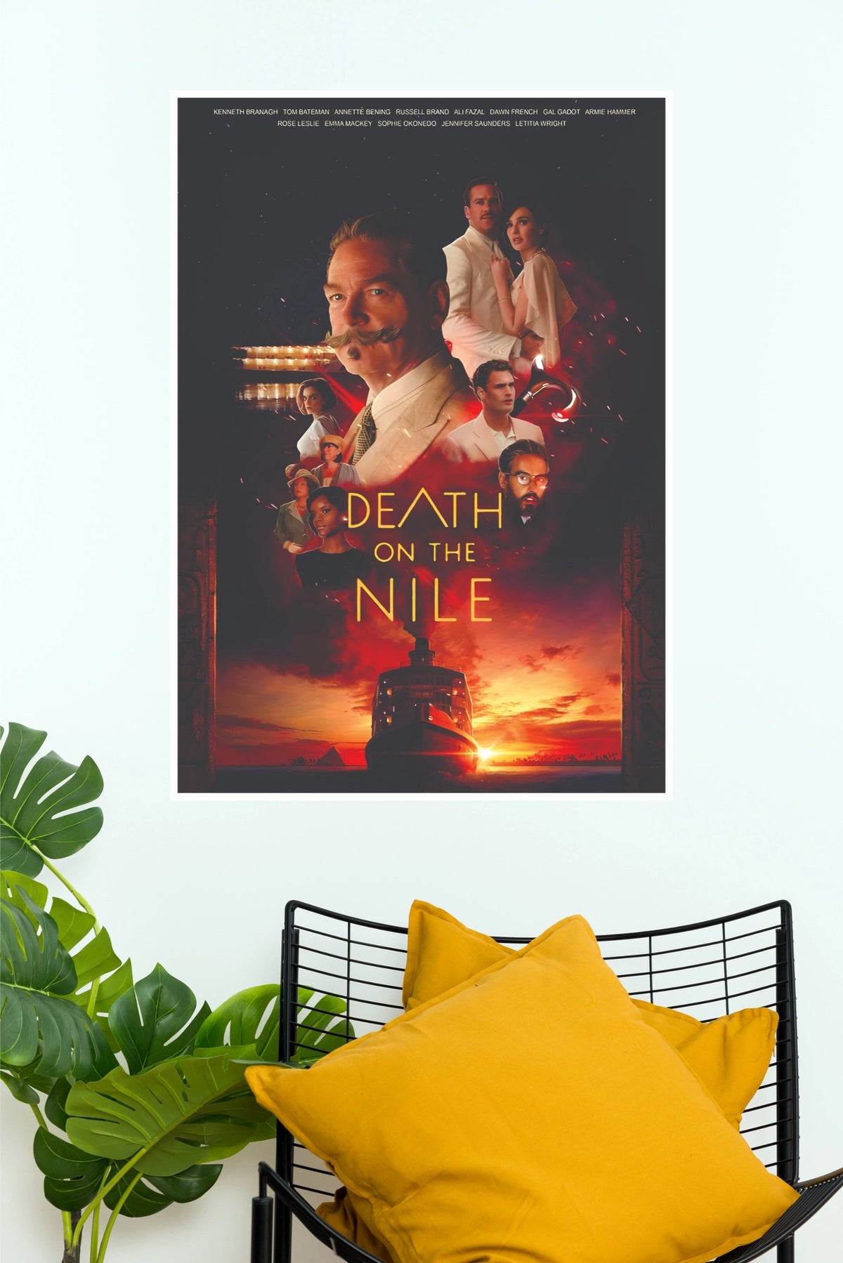 Death on the Nile Movie Poster | Detective Mystery Thriller Wall Art (Hollywood   Poster)