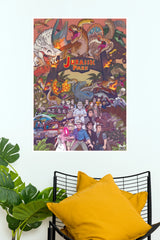 Dinosaur Adventure Theme Poster – Jurassic Dinosaur World Digital Print (Hollywood   Poster)