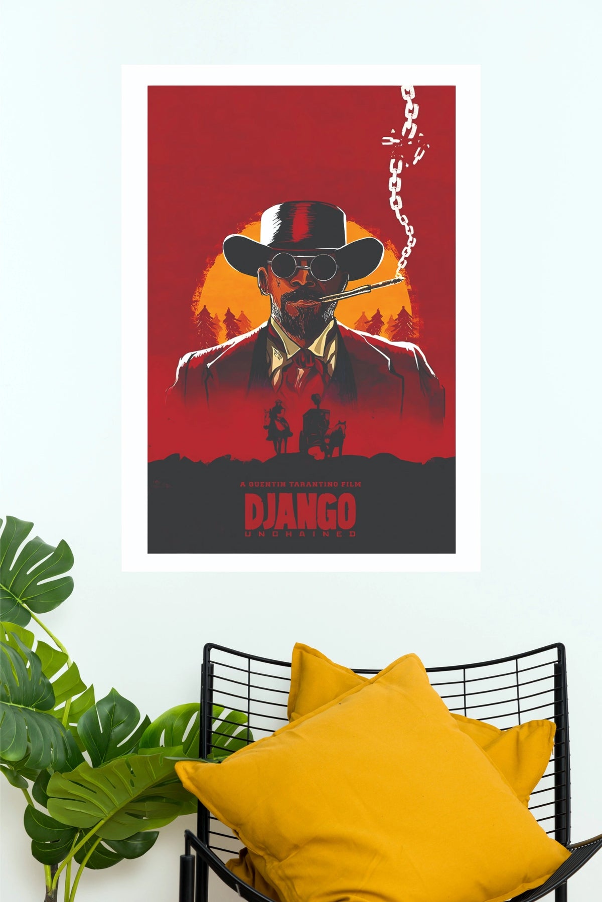 Django Unchained Cowboy Poster – Vintage Western Movie Digital Print    (Hollywood   Poster)