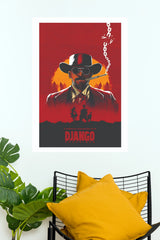 Django Unchained Cowboy Poster – Vintage Western Movie Digital Print    (Hollywood   Poster)