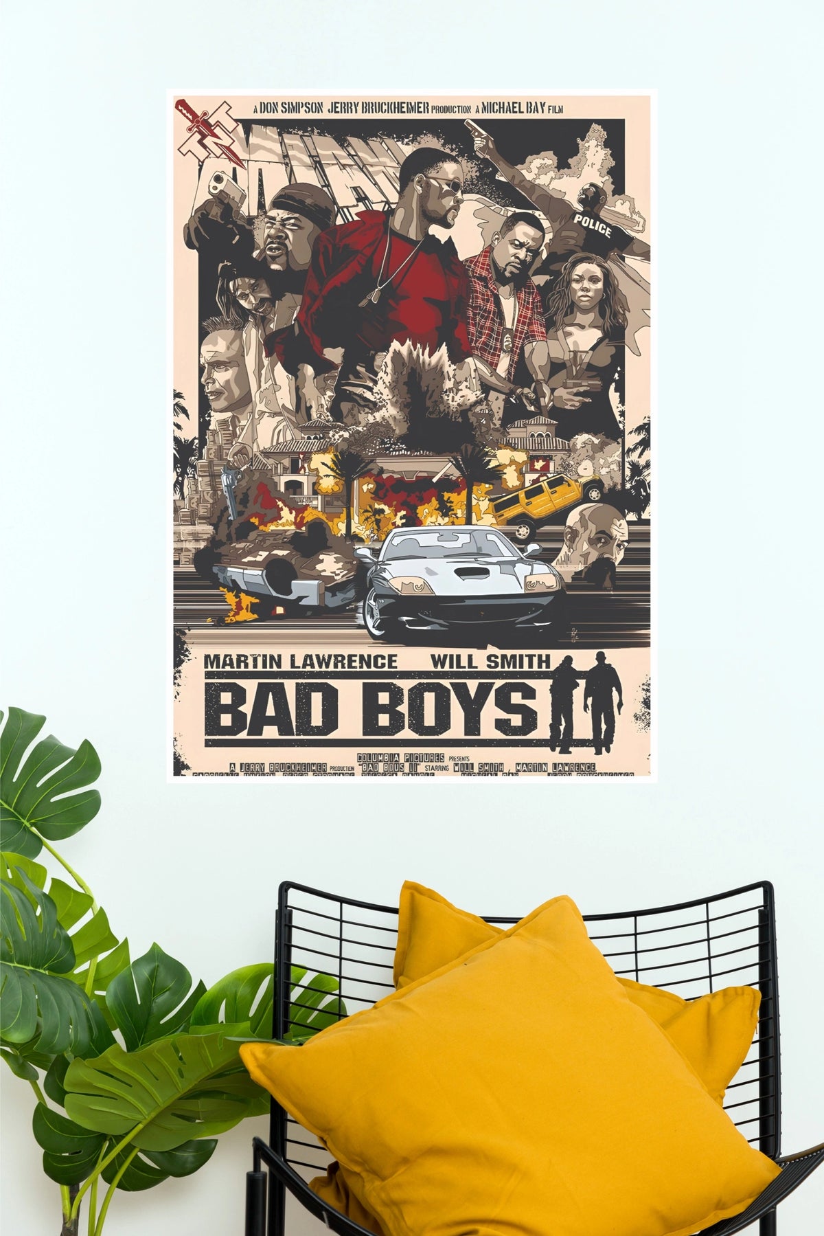 Bad Boys Action Movie Poster – Premium Digital Print (Hollywood Poster) (