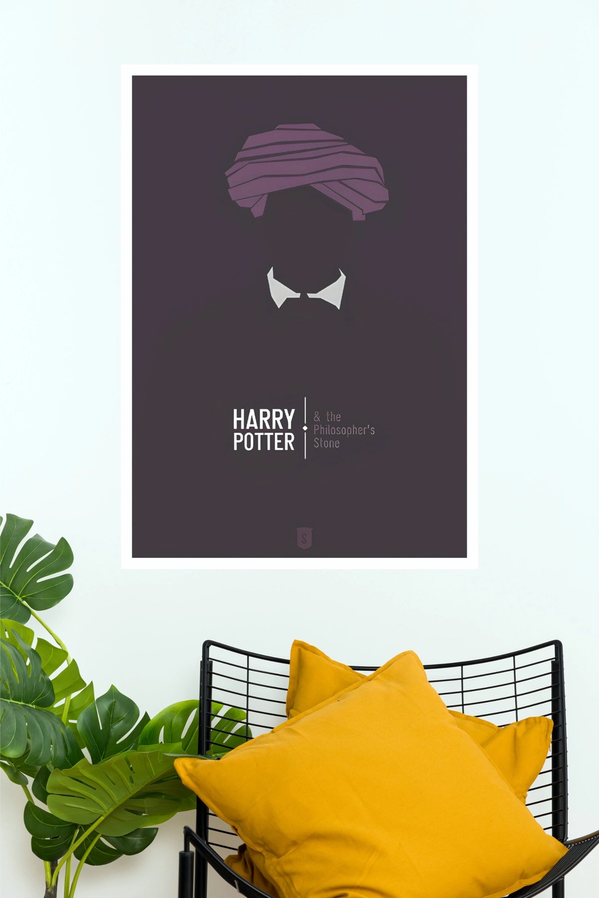 Harry Potter Minimalist Poster | The Philosopher’s Stone Wizard Wall Art (Hollywood Poster)