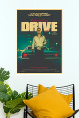 Drive Ryan Gosling Movie Poster – Vintage Cinematic Wall Art(Hollywood Poster)