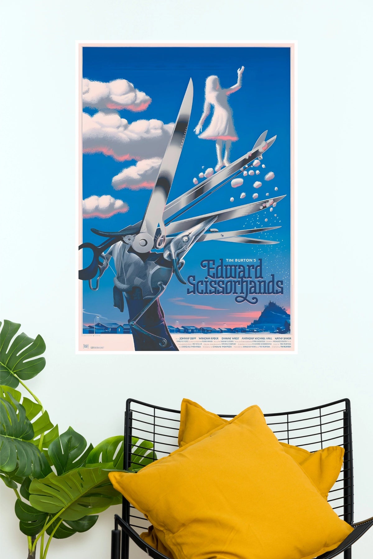 Edward Scissorhands Movie Poster – Tim Burton Gothic Fantasy Wall Art (Hollywood Poster)