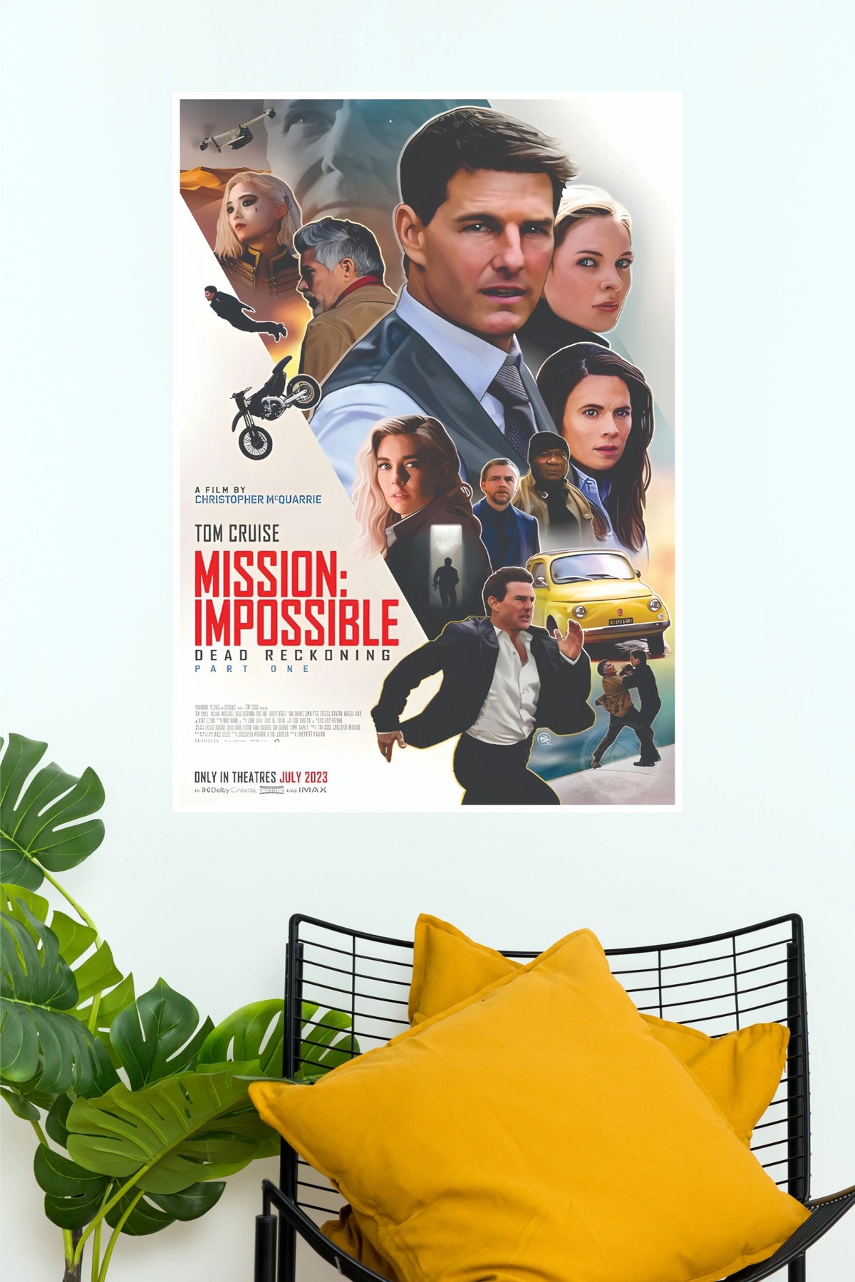 Mission: Impossible Dead Reckoning Part One Movie Poster – Action Thriller Wall Art (Hollywood Poster]