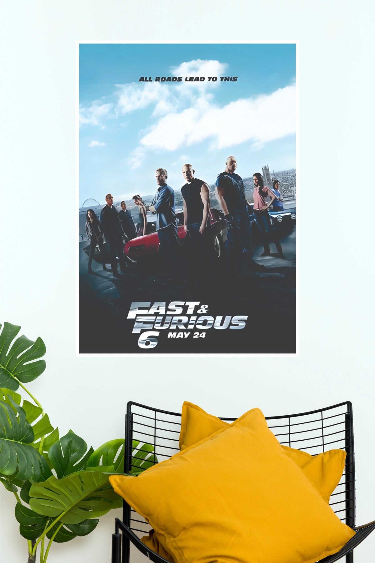 Fast & Furious 6 Movie Poster – Action Racing Film Wall Art  (Hollywood  Poster)