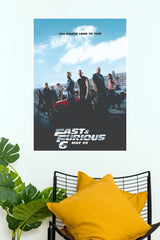 Fast & Furious 6 Movie Poster – Action Racing Film Wall Art  (Hollywood  Poster)