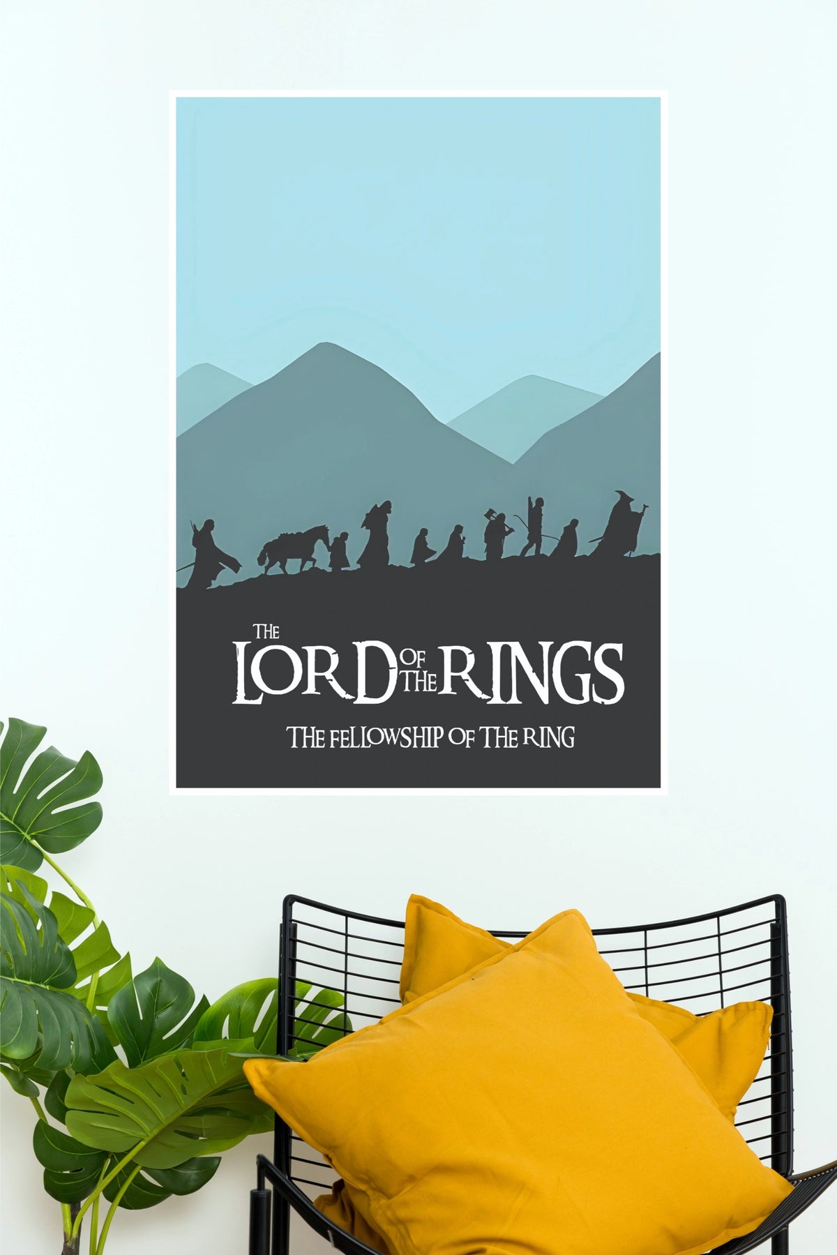 The Lord of the Rings Fellowship of the Ring Minimalist Wall Poster | Fantasy Movie Art   (Hollywood  Poster)