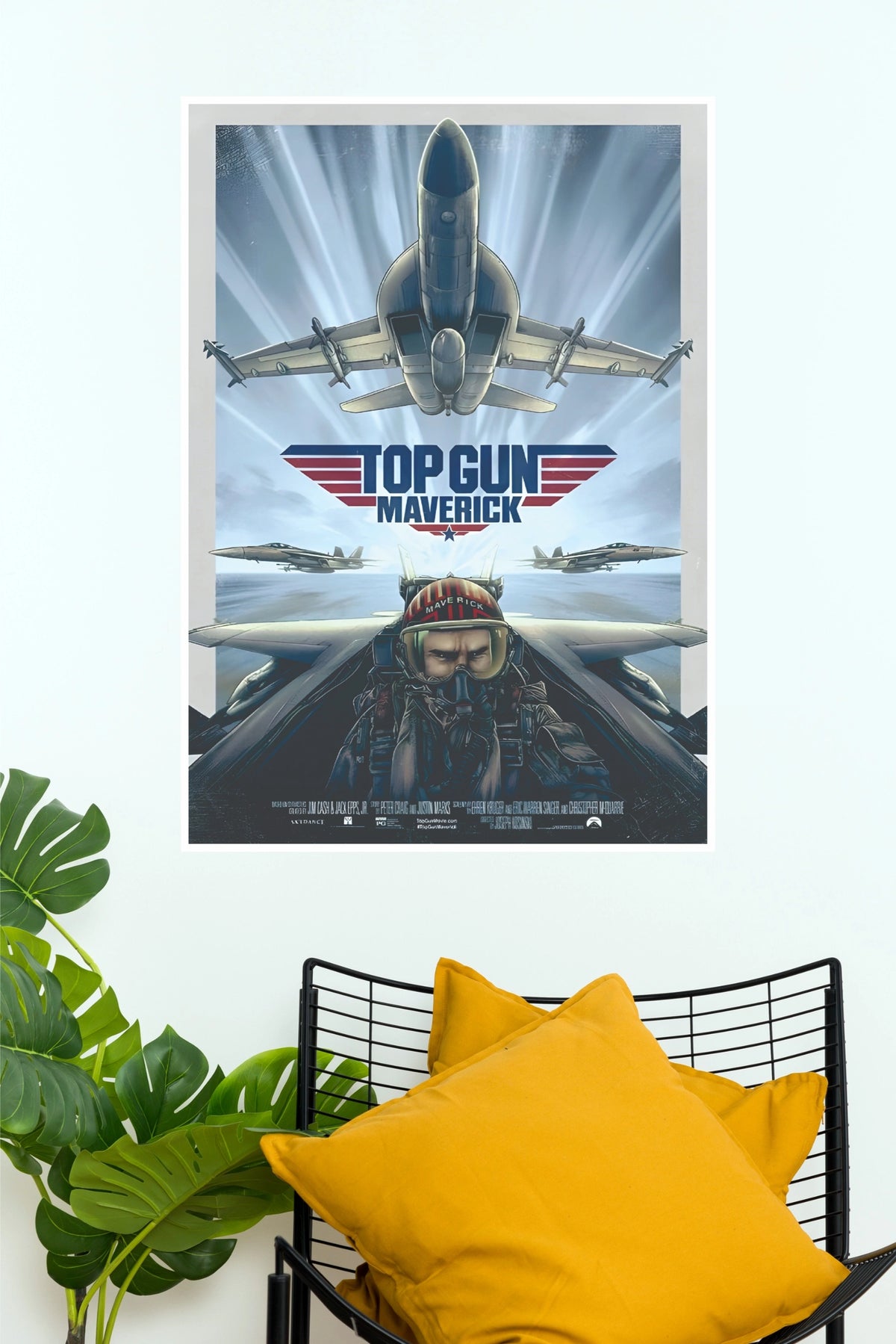 Top Gun Maverick Movie Poster – Tom Cruise Fighter Jet Wall Art  (Hollywood  Poster)