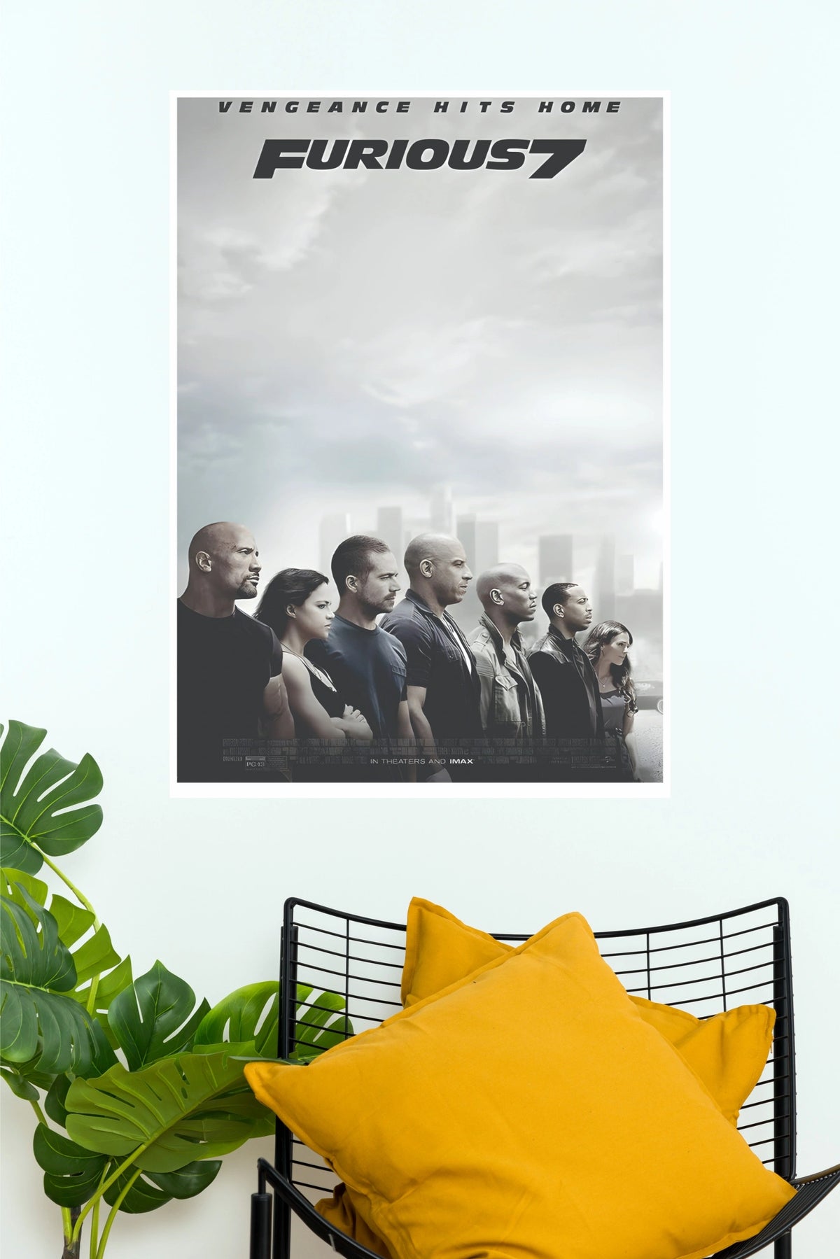 Furious Seven Fast & Furious Movie Poster | Hollywood Action Wall Art (Hollywood  Poster)