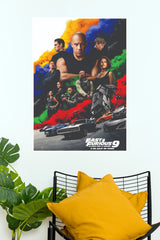 Fast & Furious 9 Movie Poster – Vin Diesel Action Racing Wall Art  (Hollywood  poster )