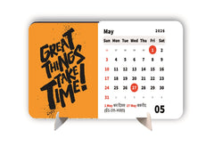 Positive Lines Premium Table Desk Calendar – 2026
