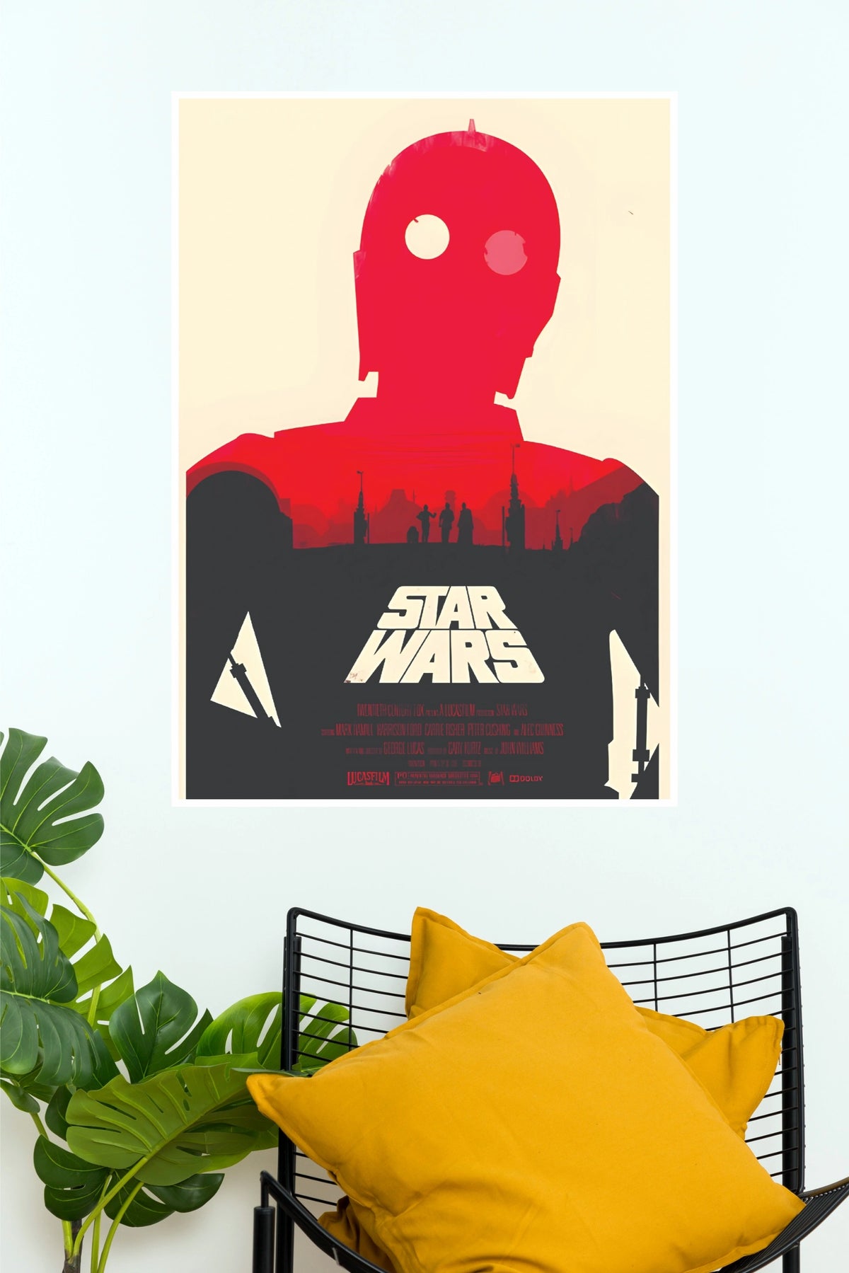 Star Wars Galactic Legacy Minimalist Poster – Sci-Fi Movie Wall Art  (Hollywood  Poster)
