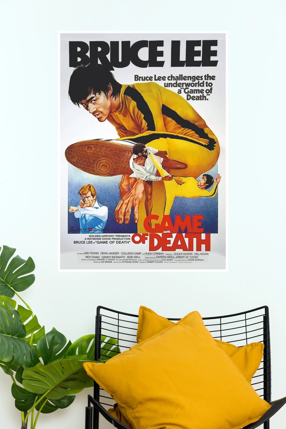 Bruce Lee Game of Death Vintage Movie Poster – Martial Arts Wall Art  (Hollywood  Poster)