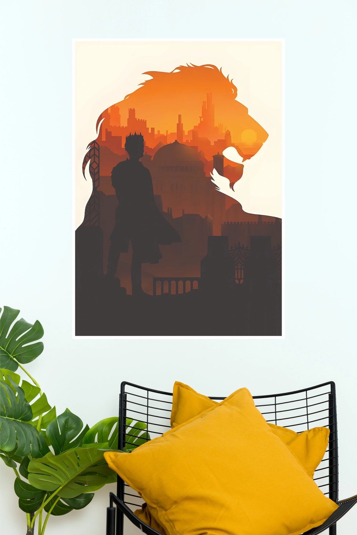 Game of Thrones Inspired Dragon & Warrior Wall Poster (Hollywood  Poster)