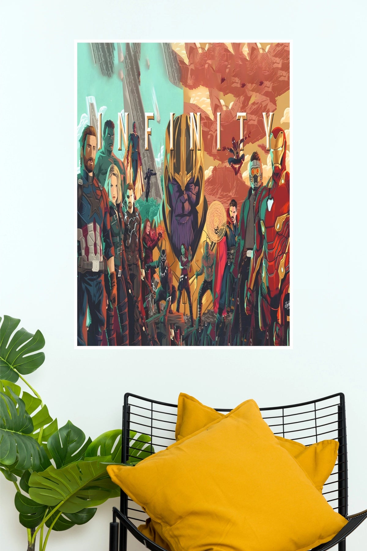 Infinity Superhero Team Wall Poster  (Hollywood  Poster)