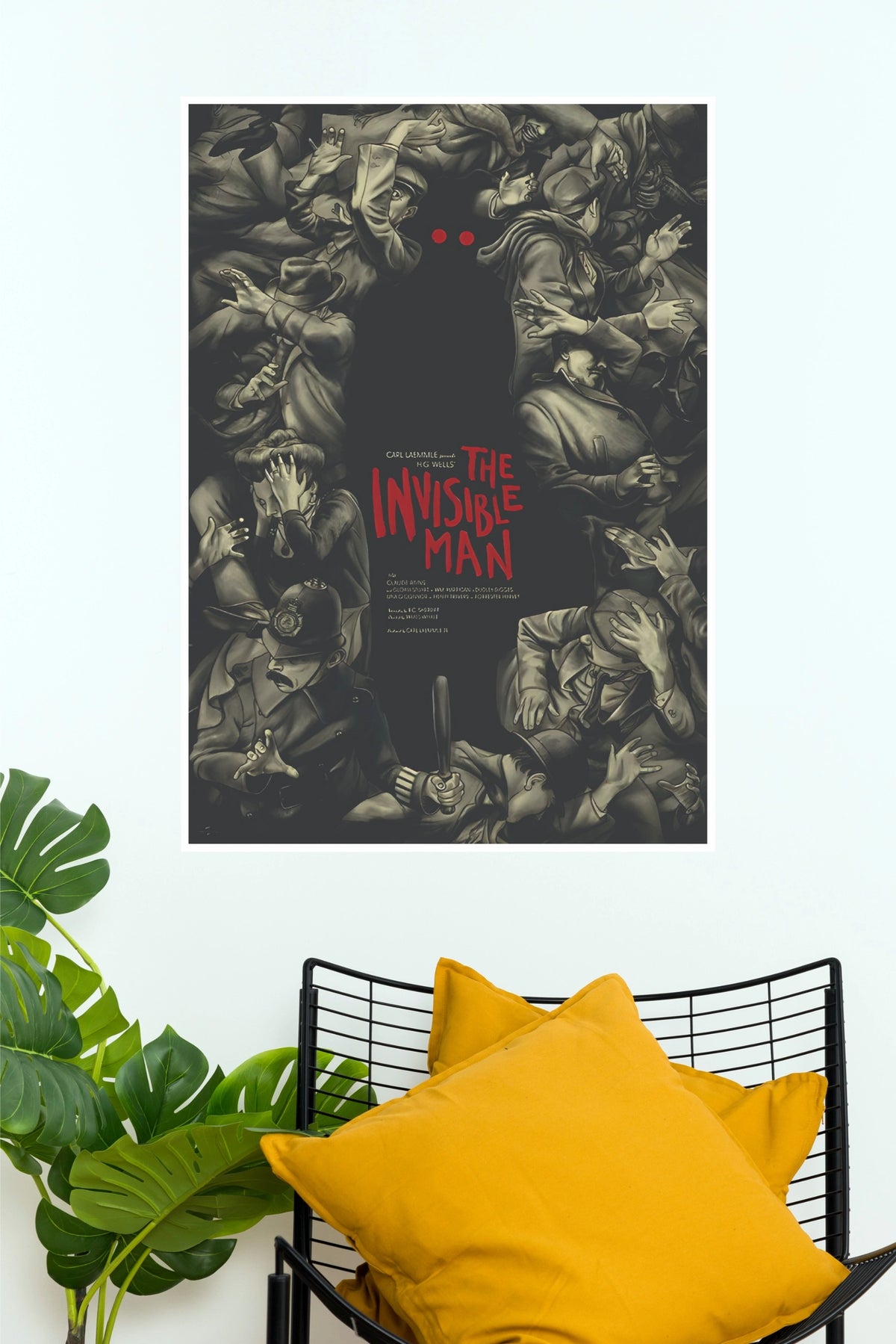 The Invisible Man Vintage Horror Movie Wall Poster  (Hollywood  Poster)