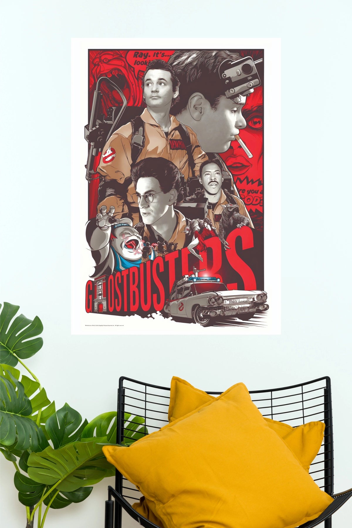 Ghostbusters Vintage Character Collage Wall Poster   P(Hollywood  Poster)