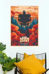 The Iron Giant Retro Sci-Fi Forest Wall Poster  (Hollywood  Poster)