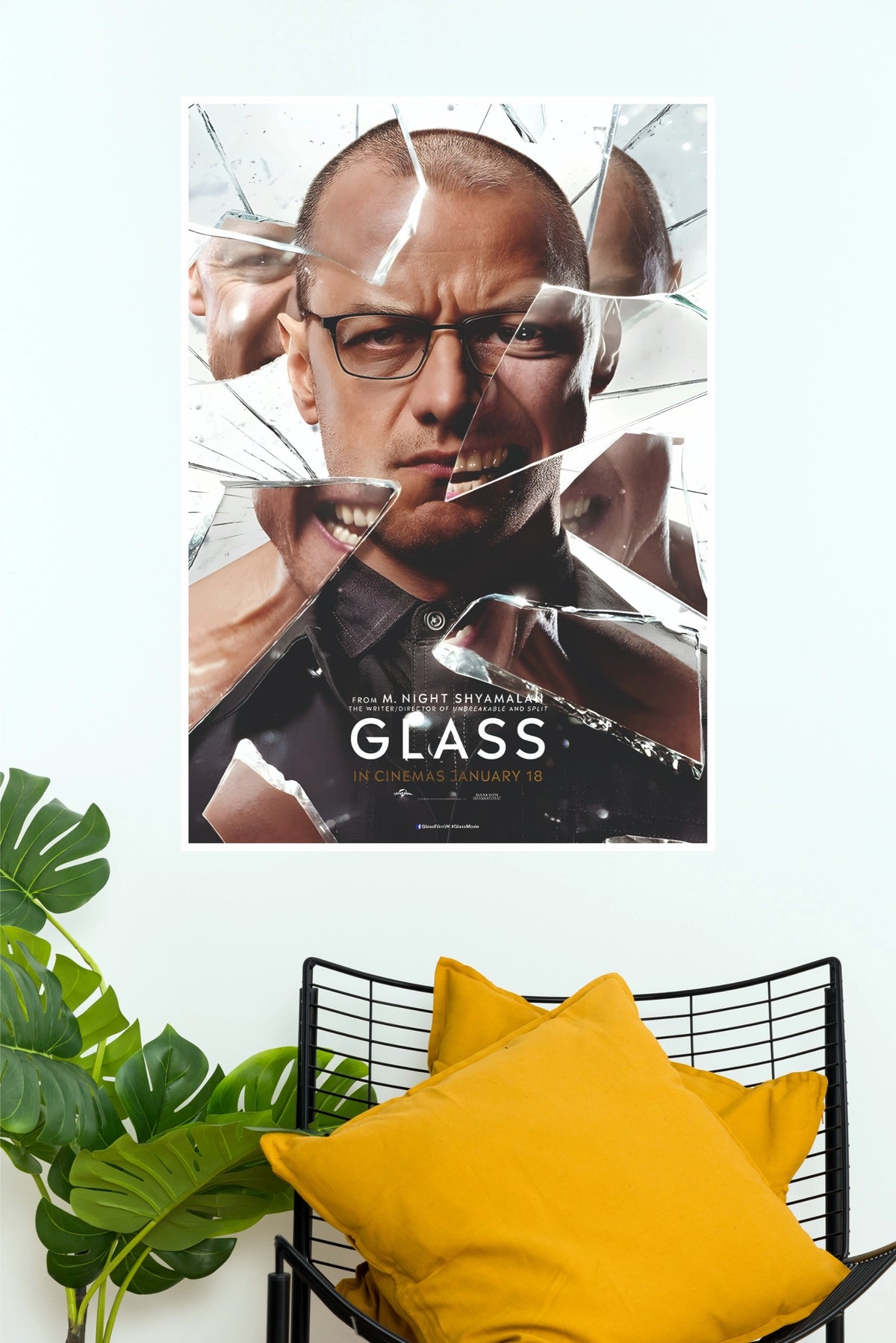 Glass 2019 Psychological Thriller Movie Wall Poster (Hollywood  Poster)