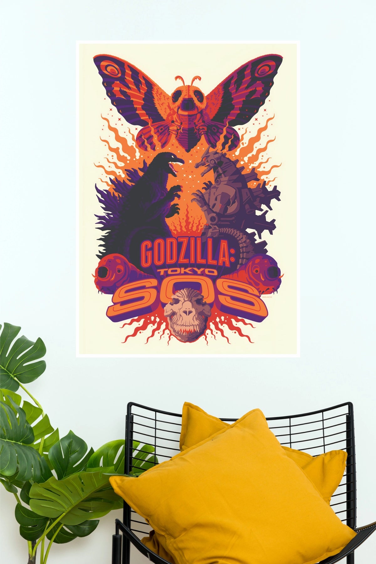 Godzilla Tokyo SOS Vintage Monster Poster – Digital Printed Wall ArtN ( Hollywood Poster)