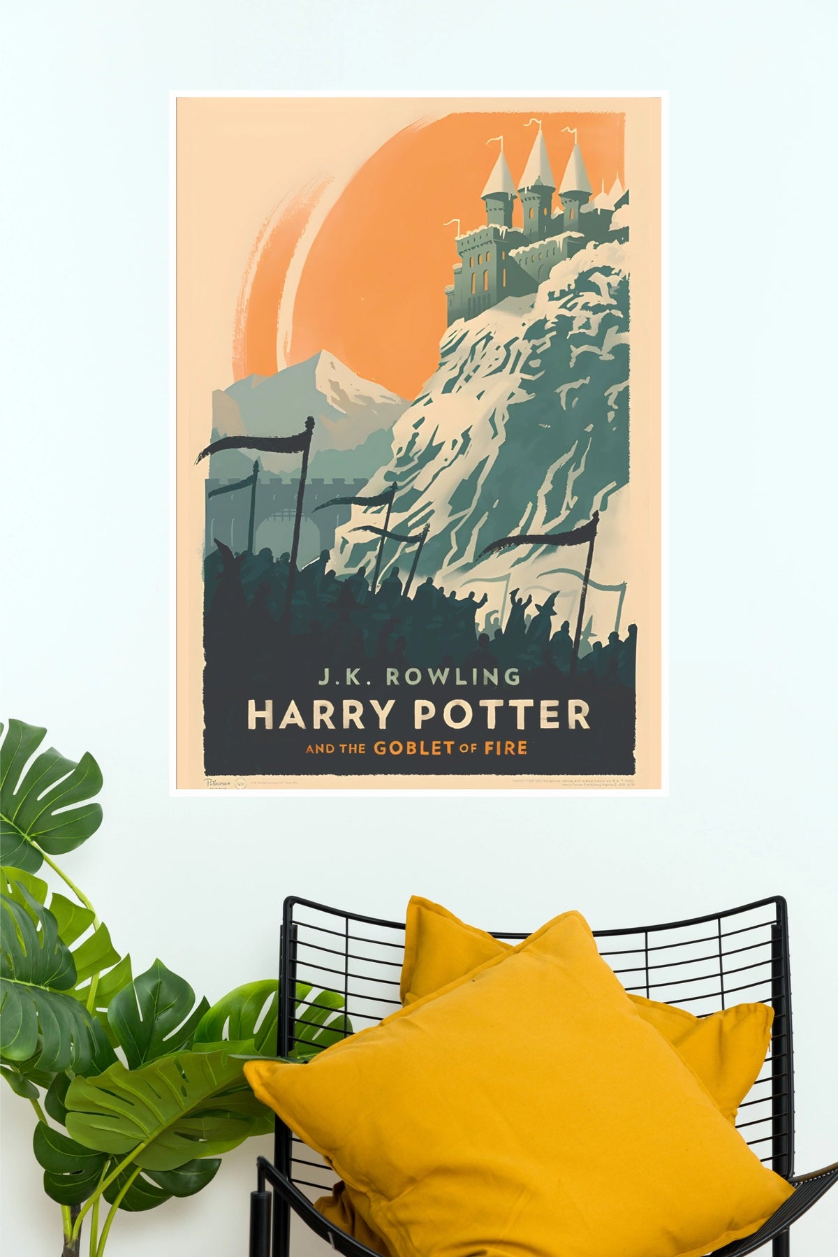 Harry Potter Goblet of Fire Castle Vintage Wall Poster ( Hollywood Poster)