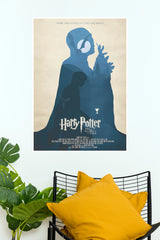 Harry Potter Goblet of Fire Minimalist Blue Wall Poster ( Hollywood Poster)