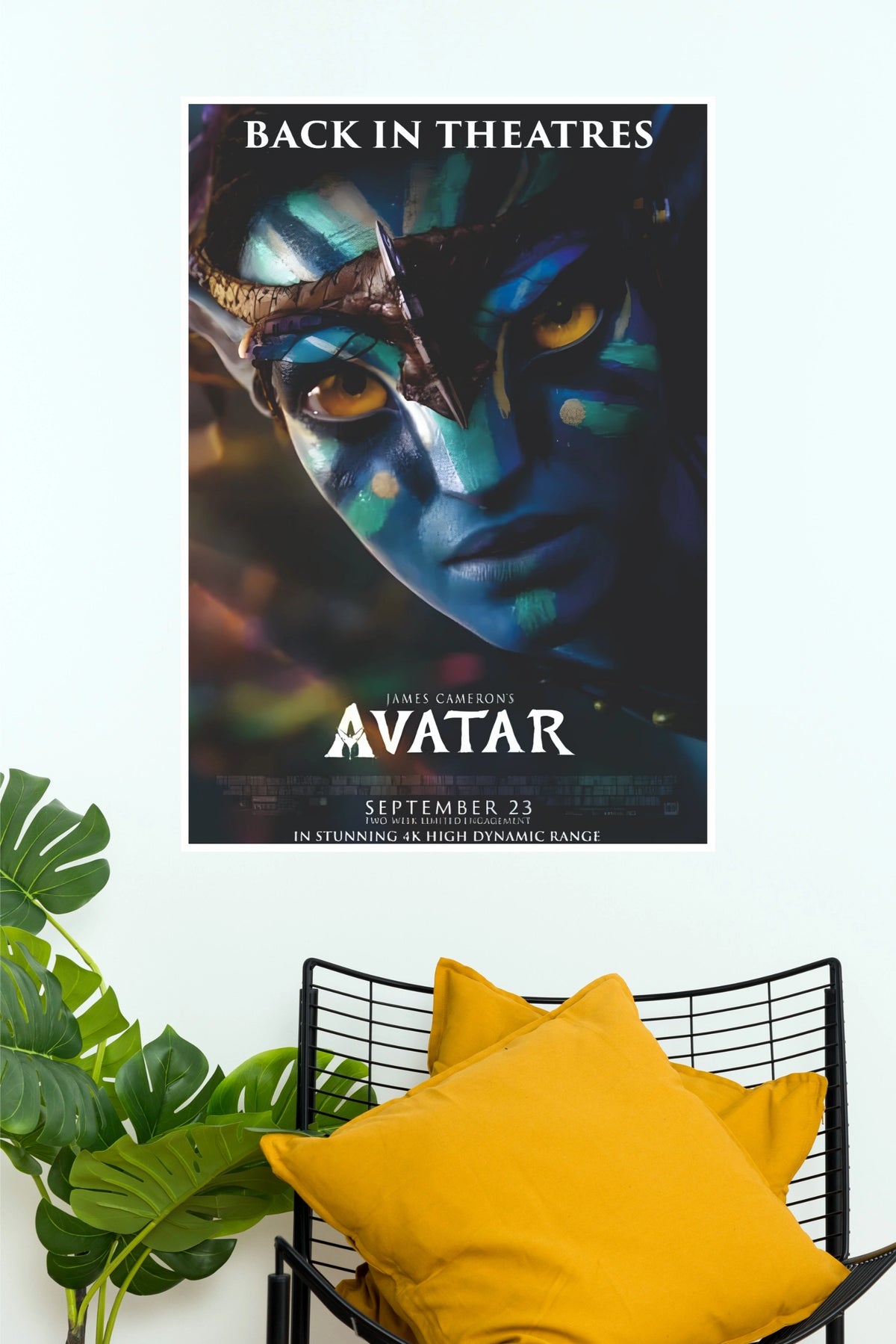 Avatar Movie Vintage Poster – Pandora Blue Alien Cinematic Wall Art (Hollywood  Poster)