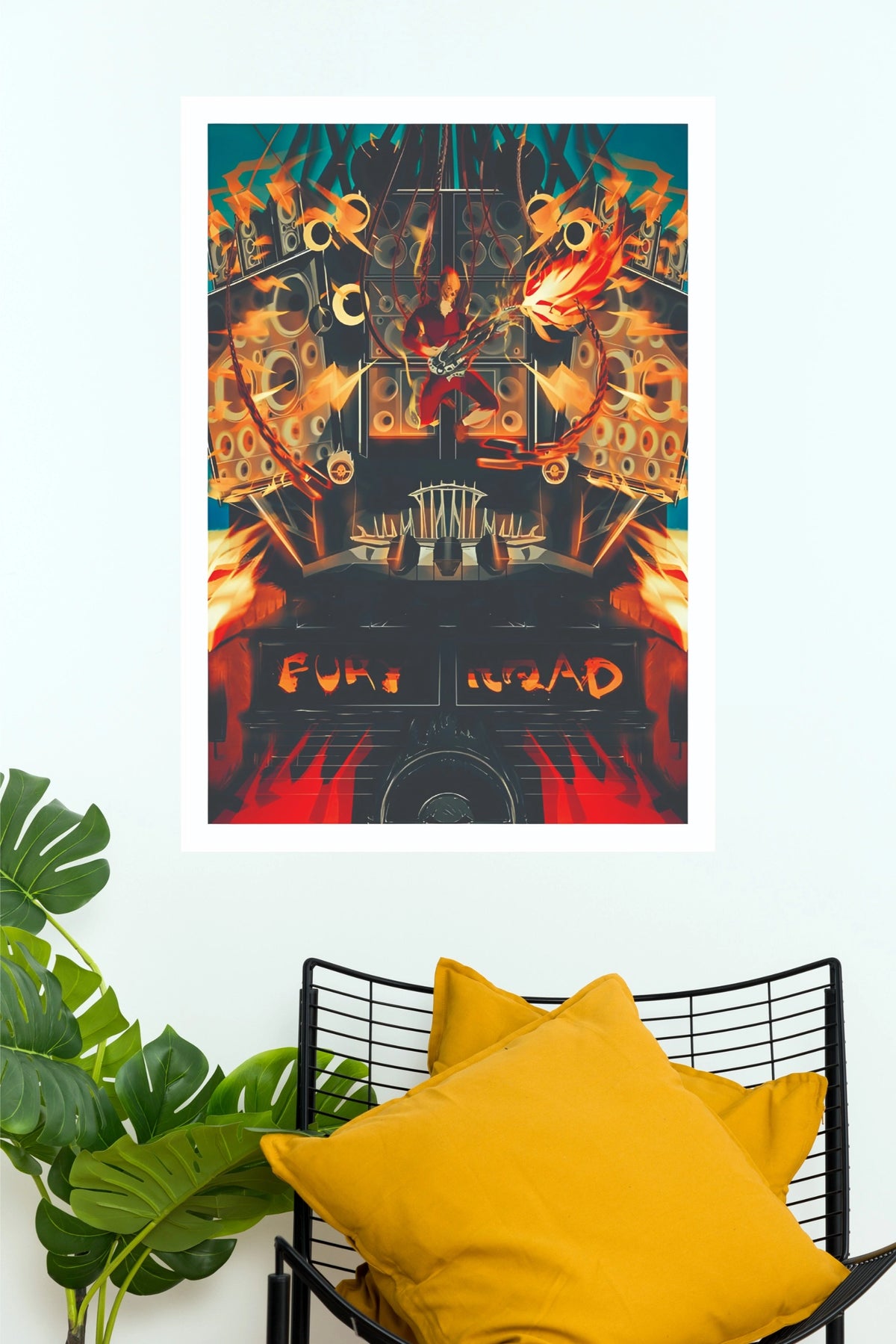 Fury Squad Music Poster – Rock Guitar & Speaker Wall Art  (Hollywood  Poster)